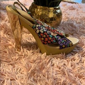 Bakers floral high heels